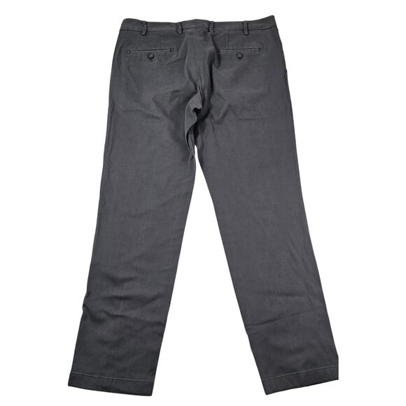 J. Hilburn tailored fit sz 35 x 28.5 grey chino slacks pants casual career mens - Picture 2 of 8